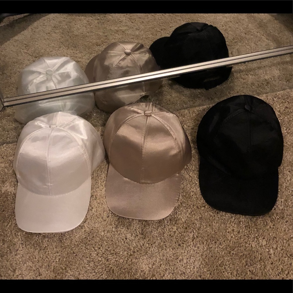 Satin baseball cap bundle